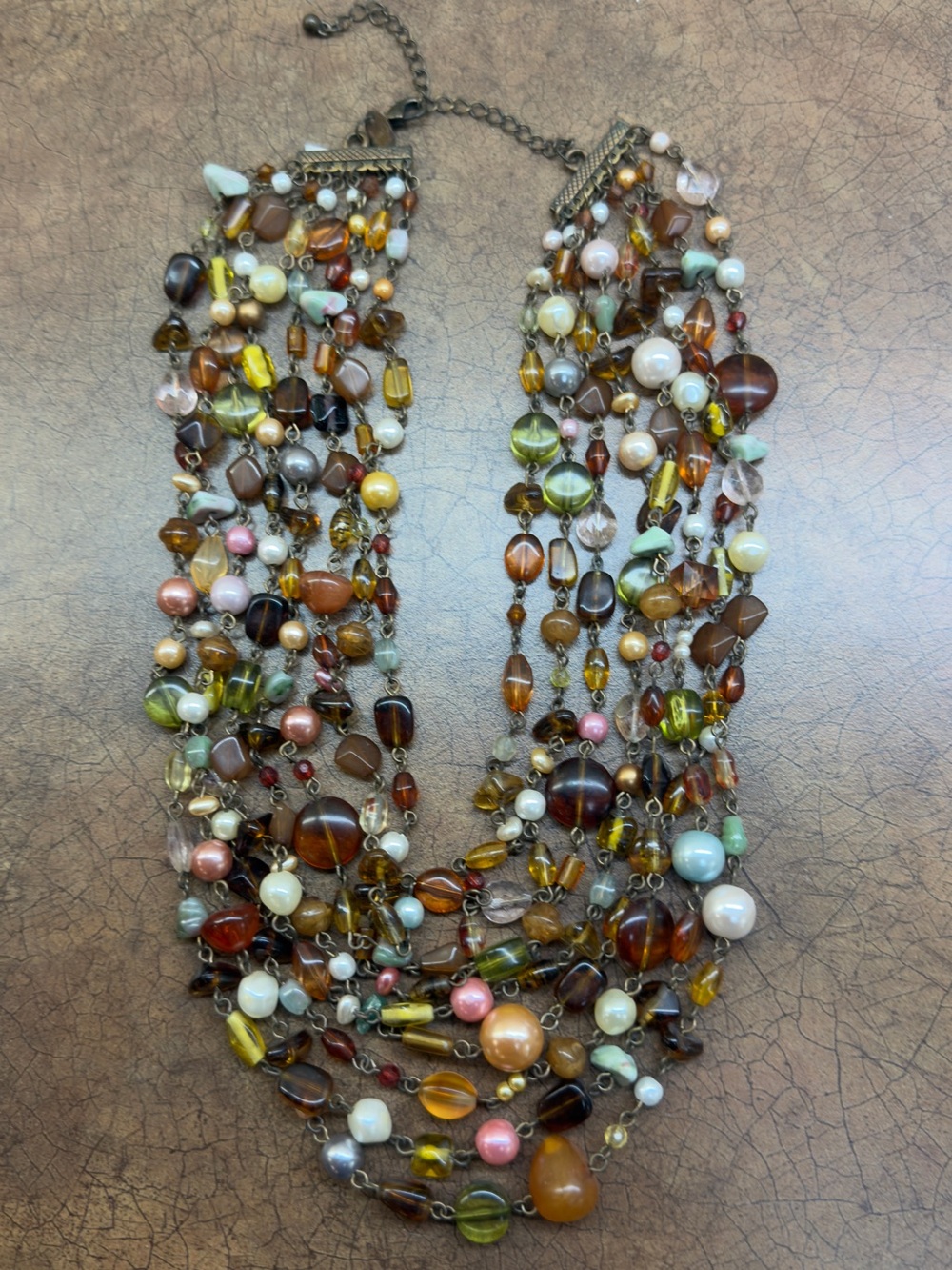 Multicolor Lia Sophia Beaded Statement Necklace for Women